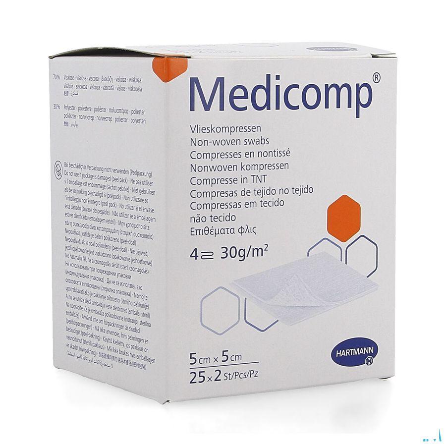 Medicomp Kompres Steriel 4L 5X5Cm 30G 25X2  -  Hartmann