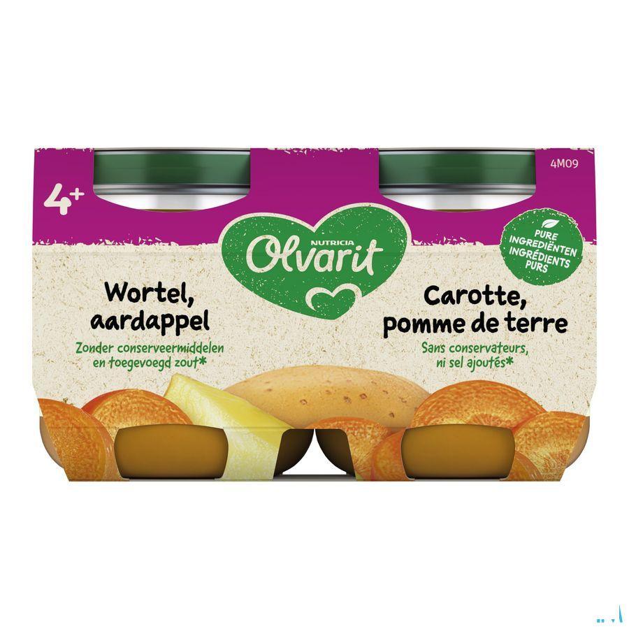 Olvarit Carotte Pomme De Terre 2x125 gr 4m01  -  Nutricia