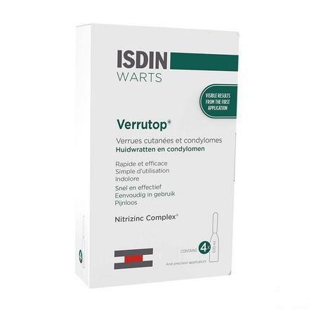 Isdin Verrutop Warts Oplossing Ampullen 4x0,1ml  -  Isdin