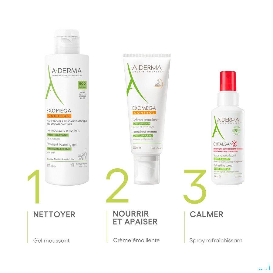 Aderma Exomega Control Emol. Schuimende Gel 200 ml  -  Aderma Benelux