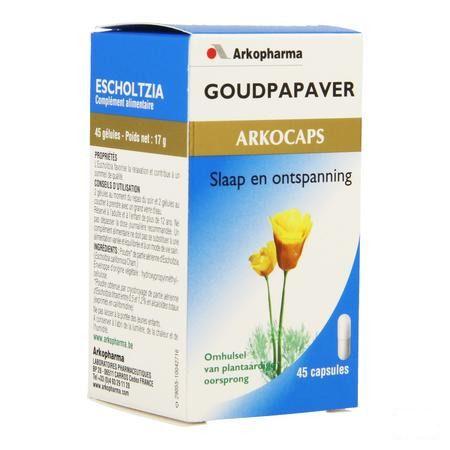 Arkocaps Goudpapaver Plantaardig 45  -  Arkopharma