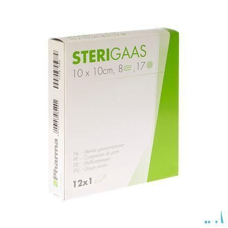 Sterigaas Kompres Steriel 8l 10,0x10,0cm 12x1