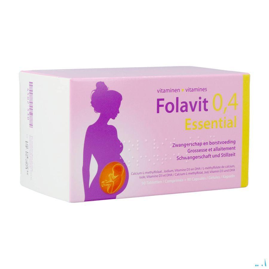 Folavit 0,4Mg Essential Comp 90 + Caps 90 