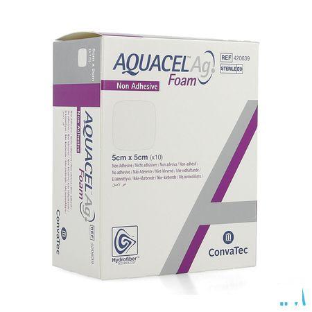 Aquacel Ag Foam Non Adhesief 5X5Cm 10