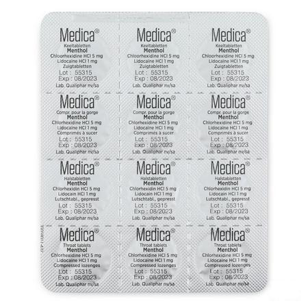 Medica Keeltabletten Menthol 36