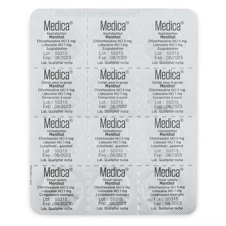 Medica Keeltabletten Menthol 36