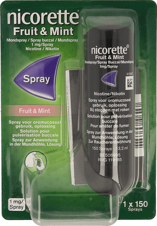 Nicorette Fruit & Mint 1 mg/spray (150 Sprays)