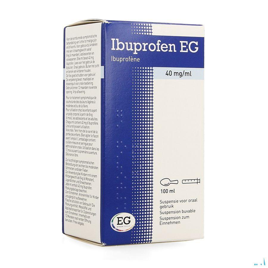 Ibuprofen EG 40 mg/ml Suspension Buvable 100 ml  -  EG