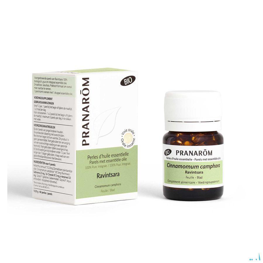 Parels Ravintsara Bio Ess Olie Caps 60 Pranarom