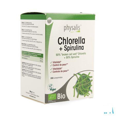 Physalis Chlorella + Spirulina Bio Comprimes 200  -  Keypharm