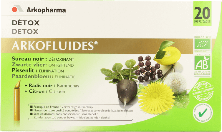 Arkofluide Detox Bio Unicadoses 20 2622074  -  Arkopharma