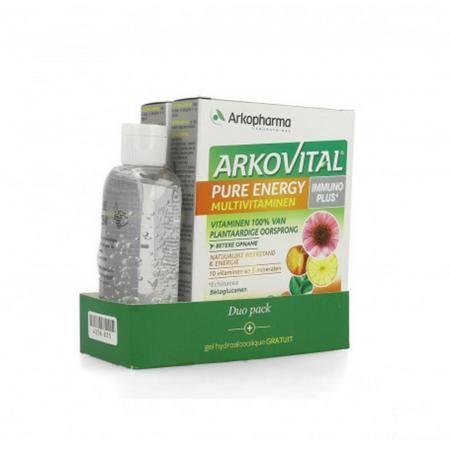 Arkovital Pure Energy Comp 2X30 + Gel Gratis 110ml  -  Arkopharma 