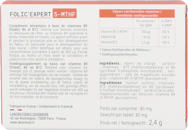 Folic'Expert Tabl 30
