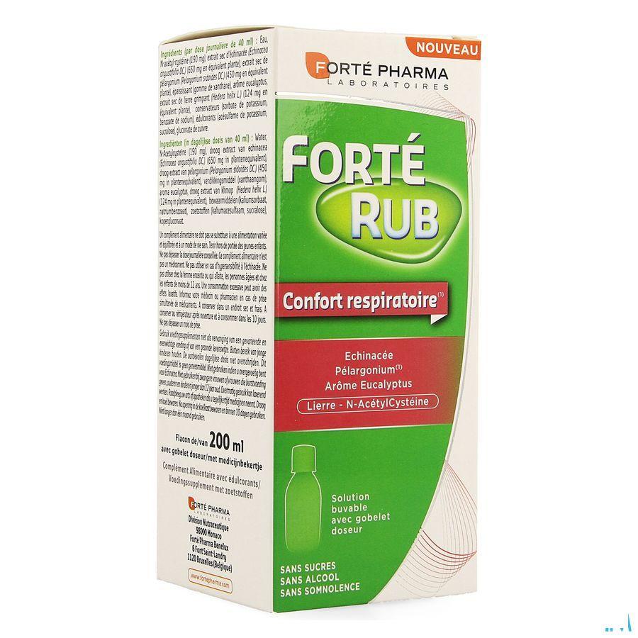 Forterub Ademhalingscomfort Siroop 200 ml  -  Forte Pharma