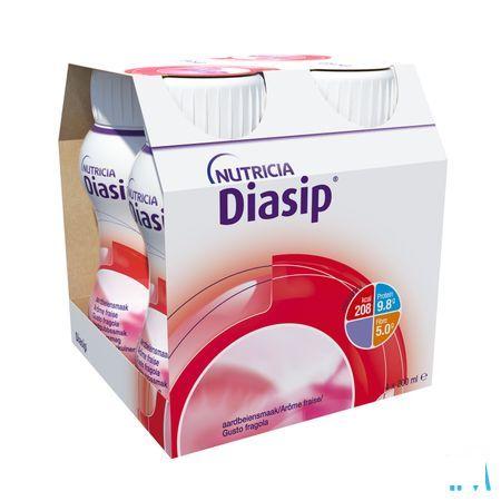 Diasip Fraise Bouteille 4X200 ml  -  Nutricia