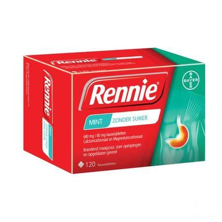 Rennie Sans Sucre Pastilles 120