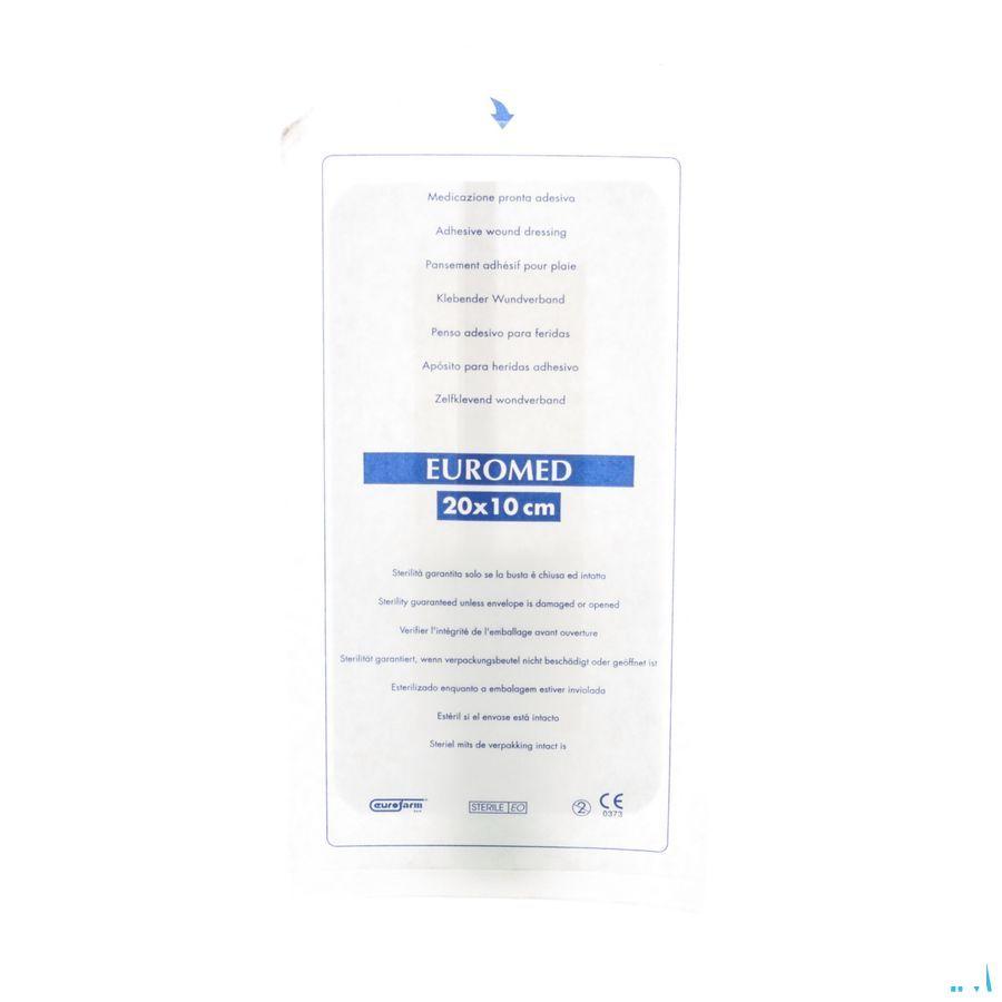 Euromed 10x20cm 1 Eilandpleister Adhesive Steriel  -  I.D. Phar