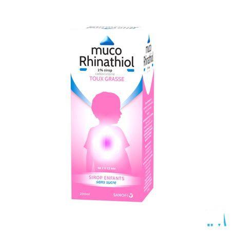 Muco Rhinathiol 2% Siroop Inf zonder suiker 200 ml