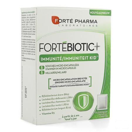 Fortebiotic+ Immuniteit Kid Vanille Sach 14  -  Forte Pharma