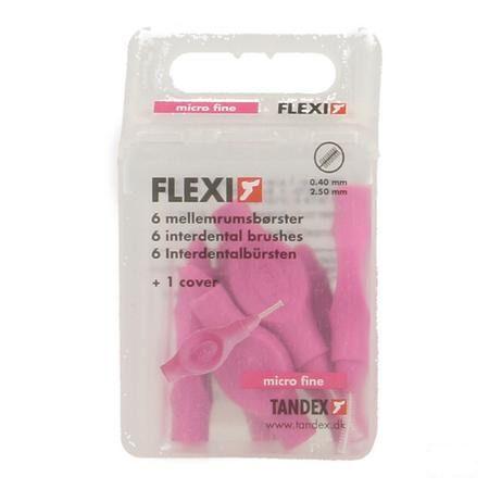 Flexi Fuchsia Borsteltje Micro Fine Interdentaal 6  -  Deprophar