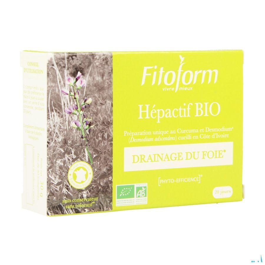 Hepactif Tabletten 40 Fitoform  -  Bioholistic Diffusion