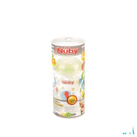 Nuby Biberon Anti colique + Tetine Slow Flow + 4 Sach  -  New Valmar