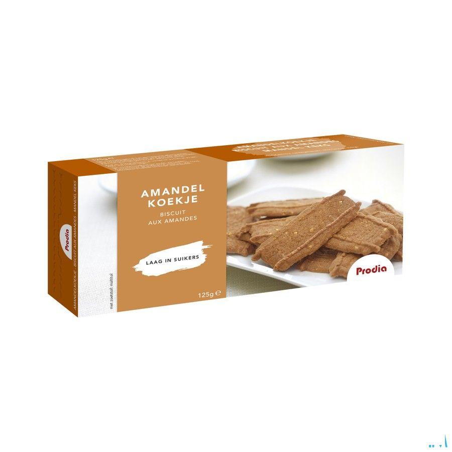 Prodia Amandelkoekjes + zoetstof Maltitol 125 gr 6008  -  Revogan