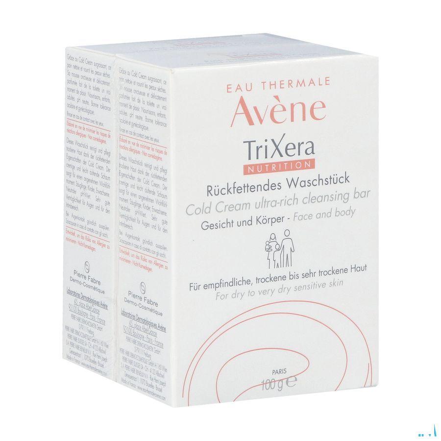 Avene Trixera Nutrition Reinigend Blok Duo 2x100 gr  -  Avene