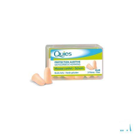 Quies Oordoppen Mousse Huidkleur 3 Paar  -  Quies