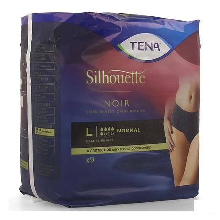 Tena Silhouette Noir Low Waist L 795621