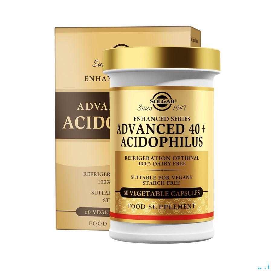Solgar Advanced 40 + Acidophilus V-Capsule 60  -  Solgar Vitamins