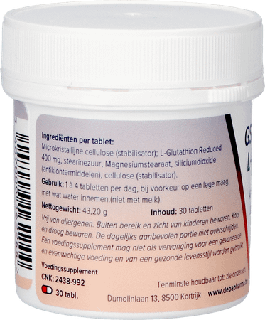 Reduced L-glutathion Tabletten 30  -  Deba Pharma