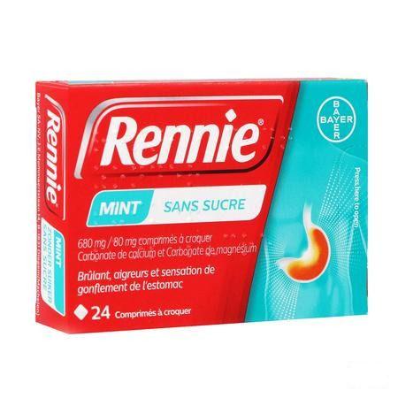 Rennie Mint zonder suiker kauwtabletten 24