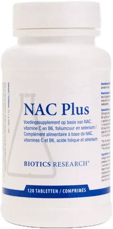 Biotics NAC Plus 120 comprimés  -  Energetica Natura