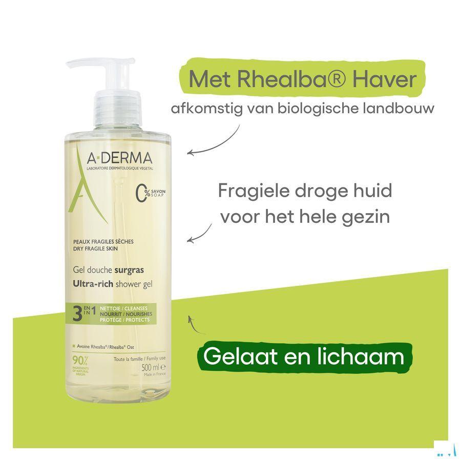Aderma Douchegel Overvet 500 ml  -  Aderma
