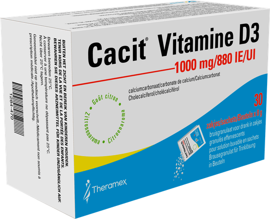 Cacit Vit. D3 1000 mg/880IEBruisgranul. Zakje 30