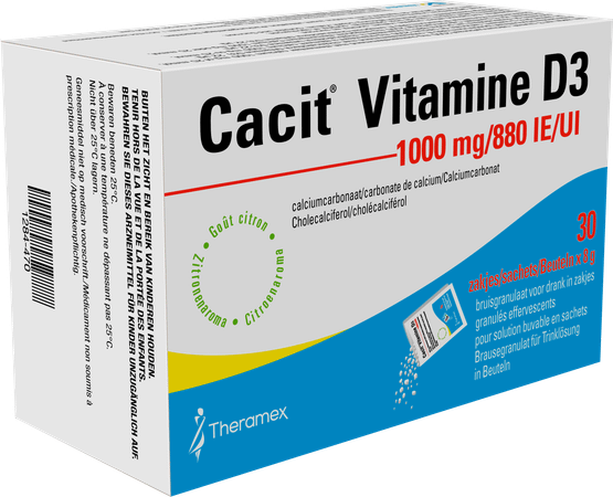 Cacit Vit. D3 1000 mg/880IEBruisgranul. Zakje 30 