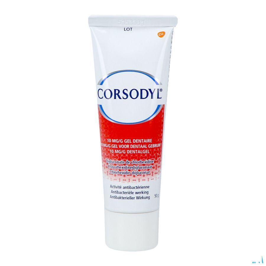 Corsodyl 10 mg/g Gel Dentaire Tube 50 gr