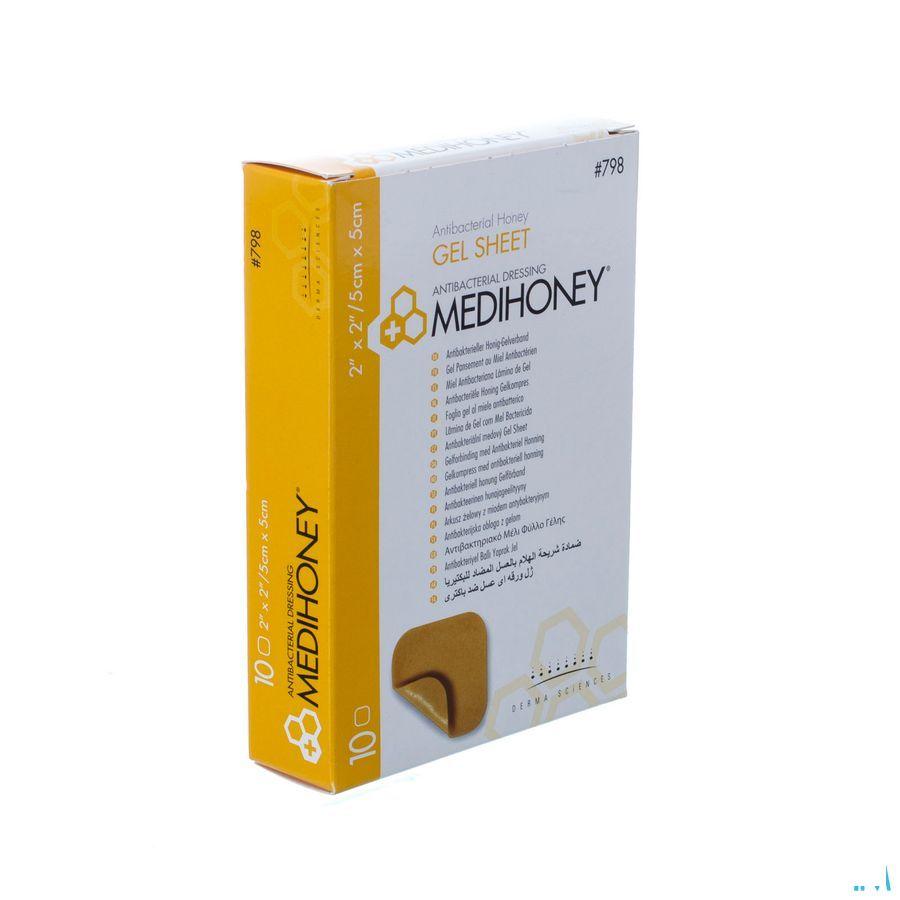 Medihoney Gelverb Anti bact.honing 5x 5cm 10