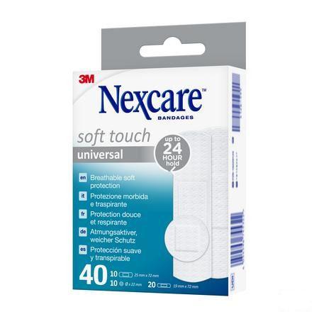 Nexcare 3M Soft Touch Universal Assort. Strips 40  -  3M