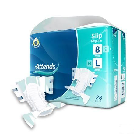 Attends Slip Regular Plus 8L 1X28  -  Attends
