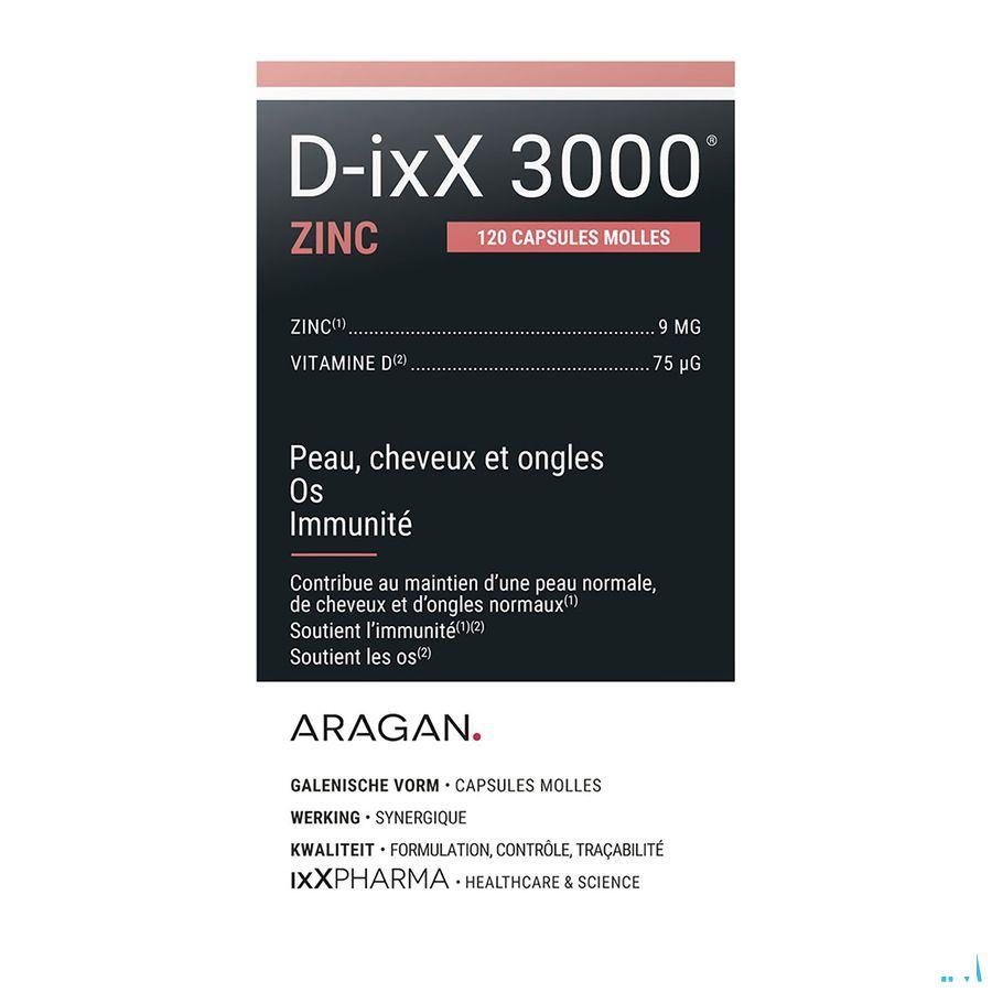 D-Ixx 3000 Zinc Softcaps 120  -  Ixx Pharma