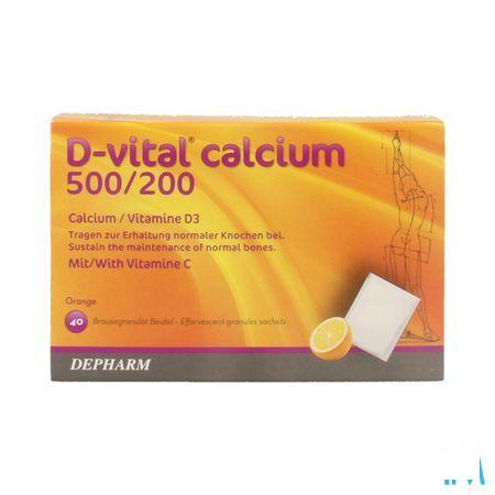 D Vital Calcium 500/200 Sinaas Zakjes 40  -  Depharm