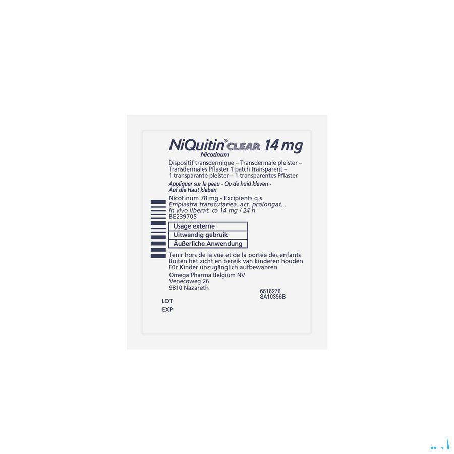 Niquitin Clear Patches 14 X 14 mg