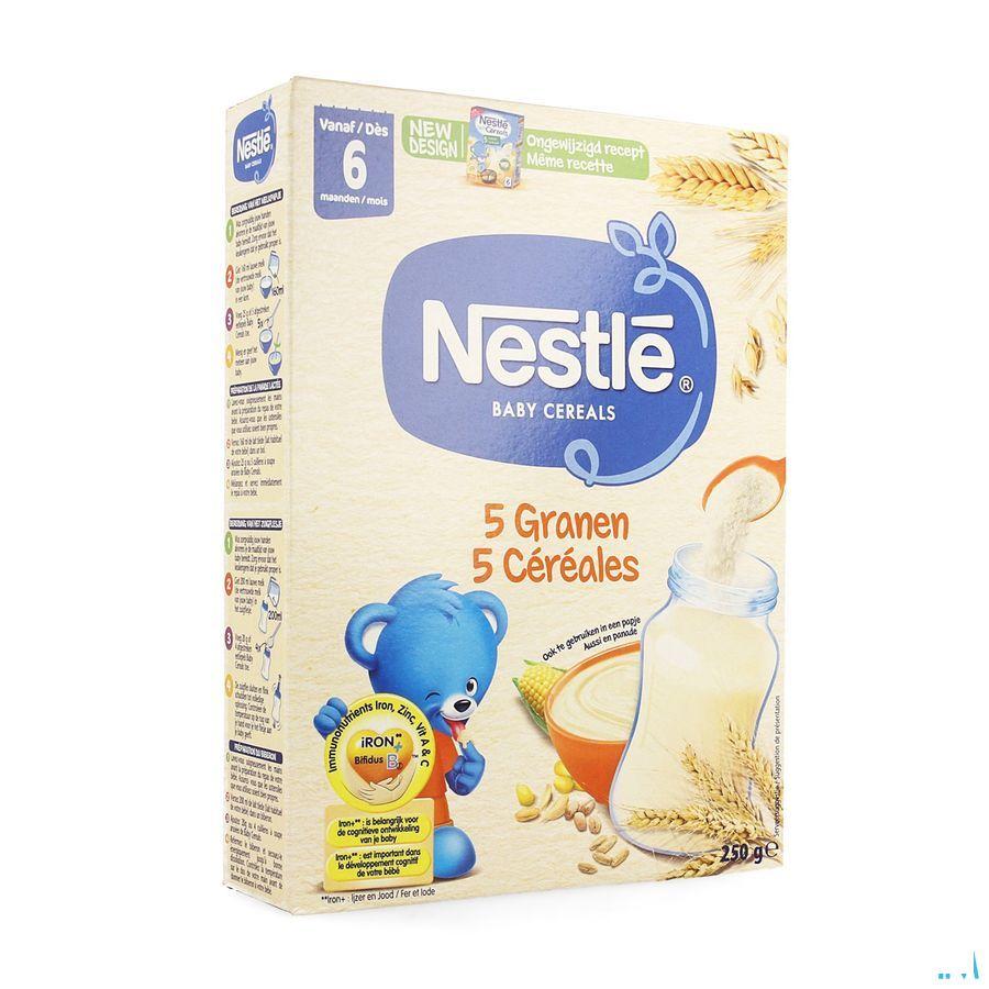 Nestle Baby Cereals 5 Granen 250 gr  -  Nestle