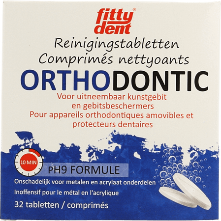 Fittydent Orthodontic Reiniging Bruistabletten 32  -  I.D. Phar