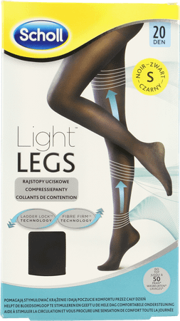 Scholl Light Legs 20d Small Black