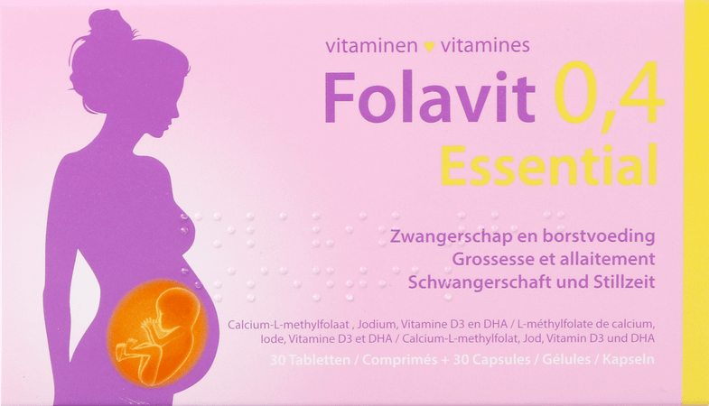 Folavit 0,4Mg Essential Comp 30 + Caps 30 