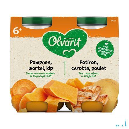 Olvarit Pompoen Wortel Kip 2x200 gr 6m02  -  Nutricia