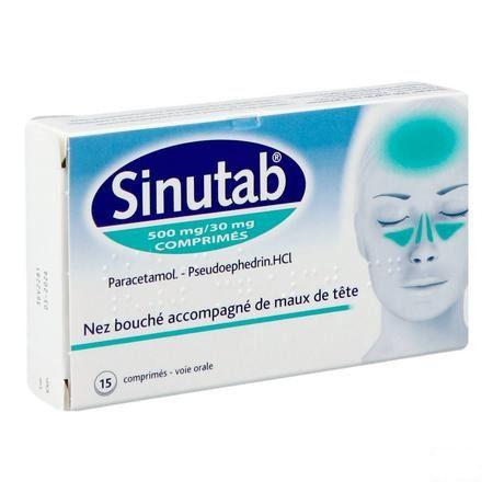 Sinutab 500/30 mg Tabletten 15